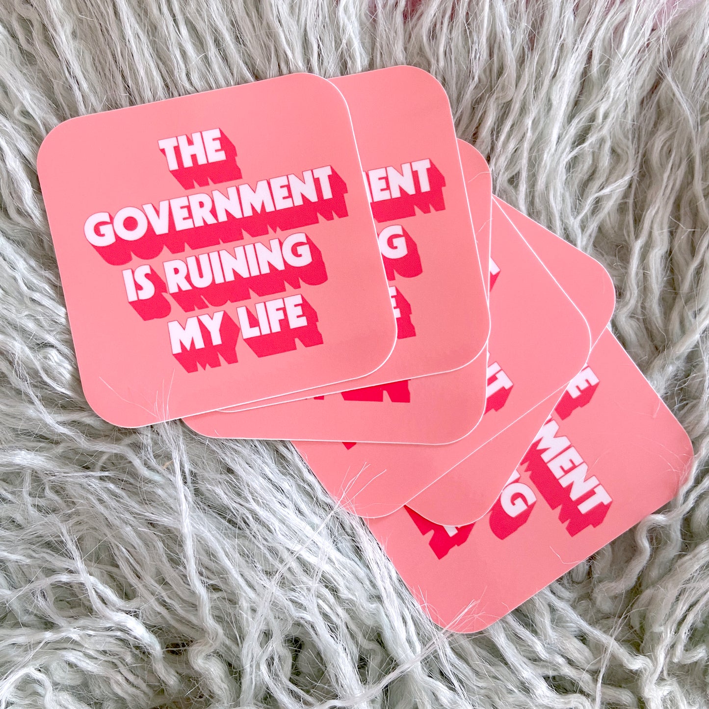 The Government is Ruining My Life Vinyl Sticker