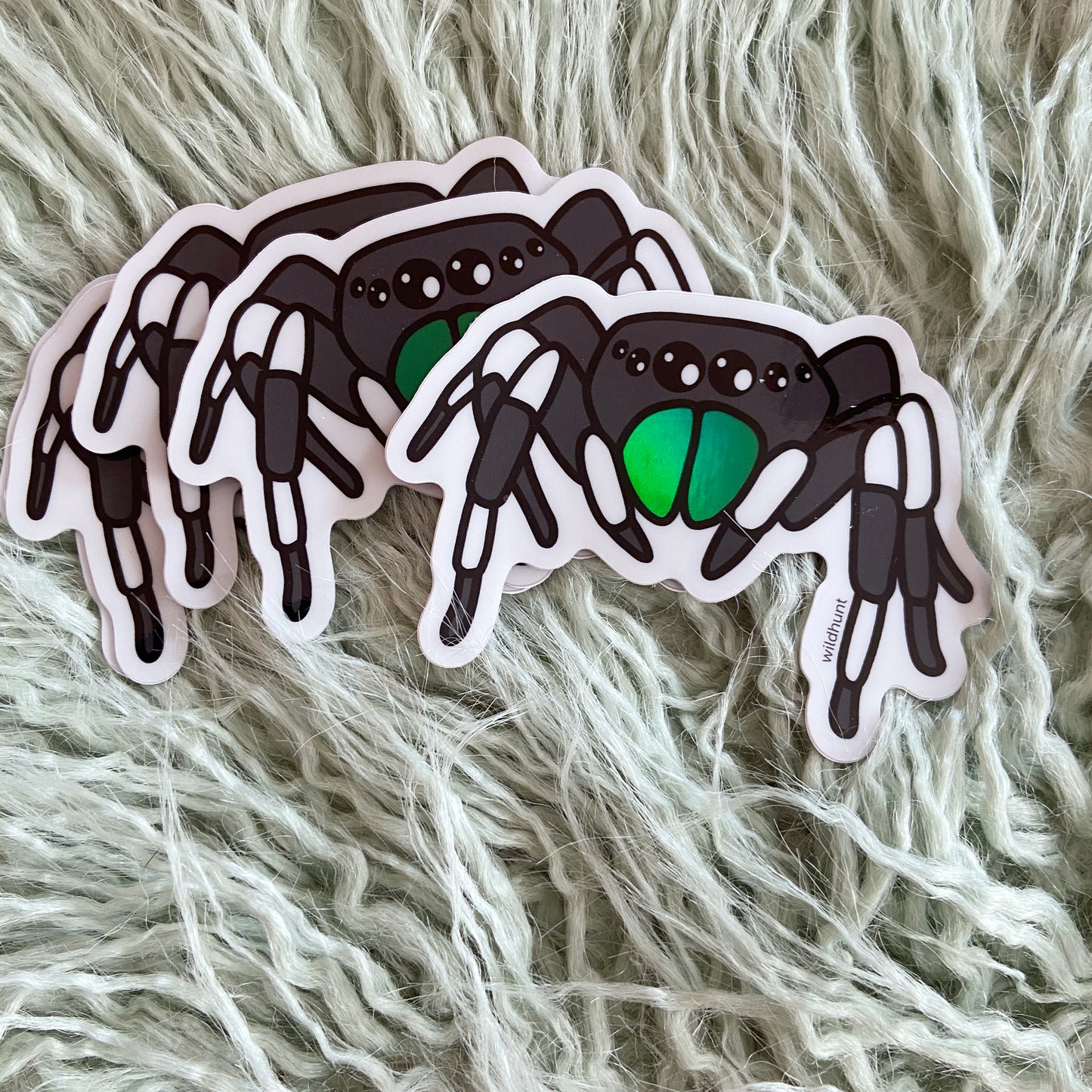 Ya Gotta Be Bold Jumping Spider Holographic Sticker