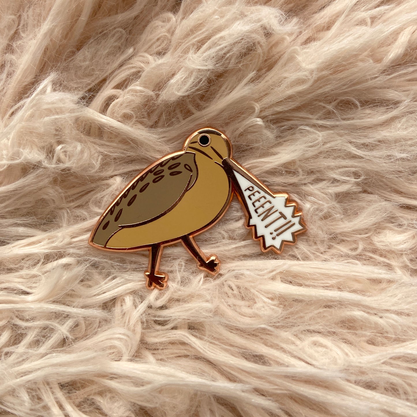 Woodcock Peent Enamel Pin