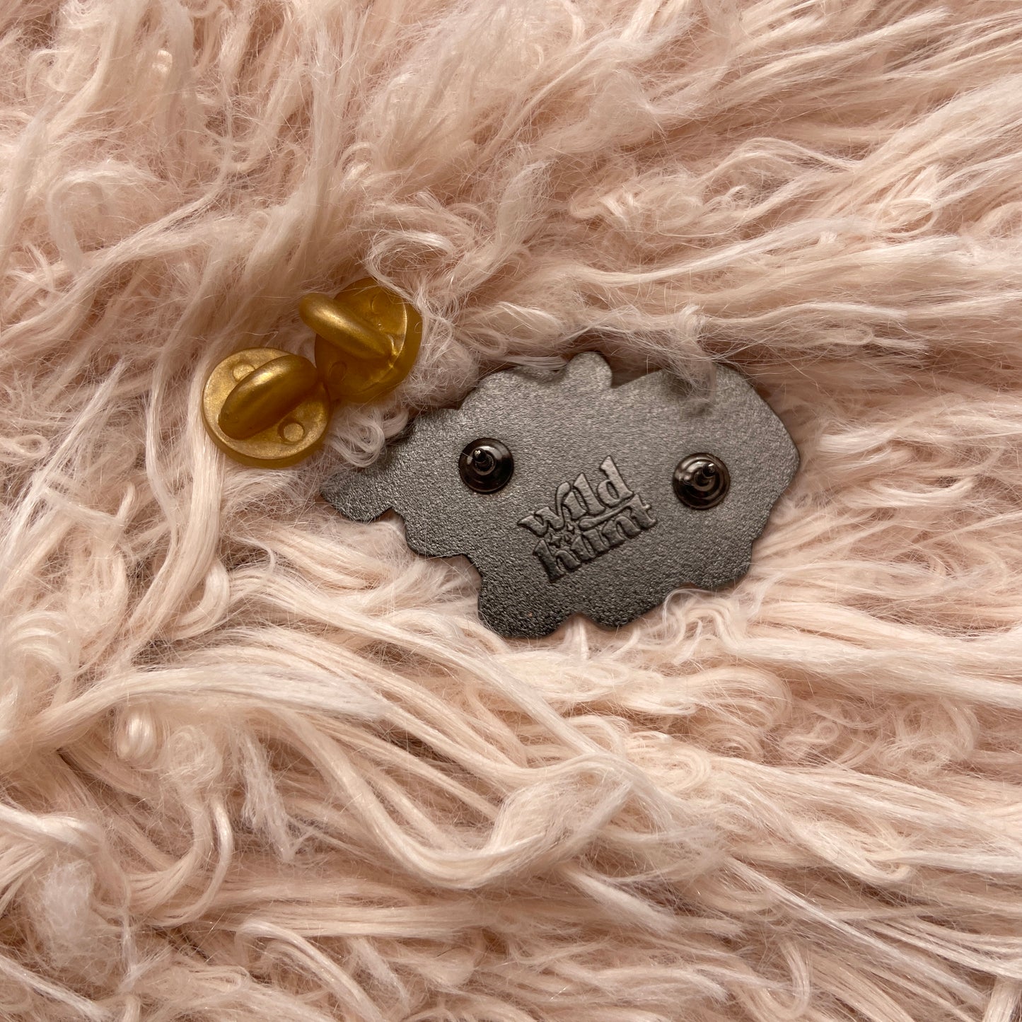 Red-Brown Two-Headed Calf Enamel Pin
