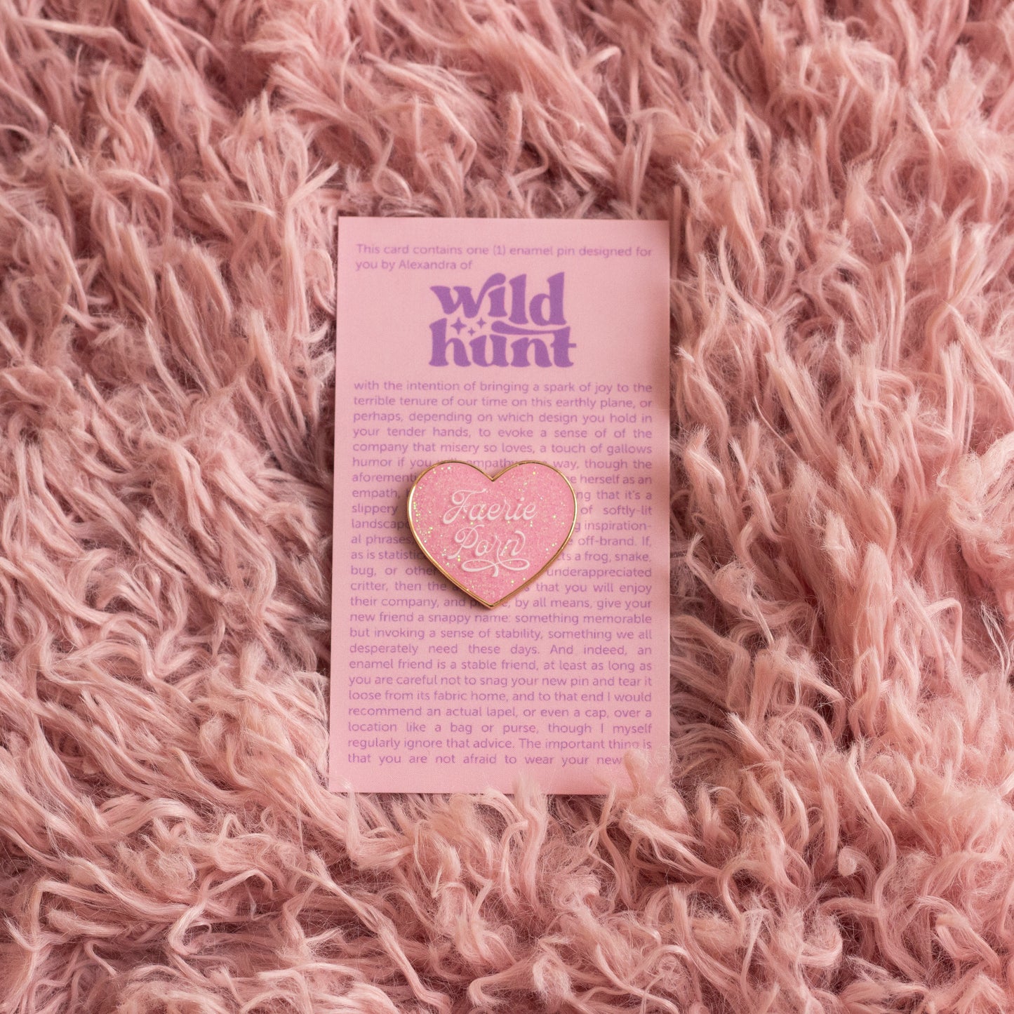 Faerie P*rn Glitter Heart Enamel Pin