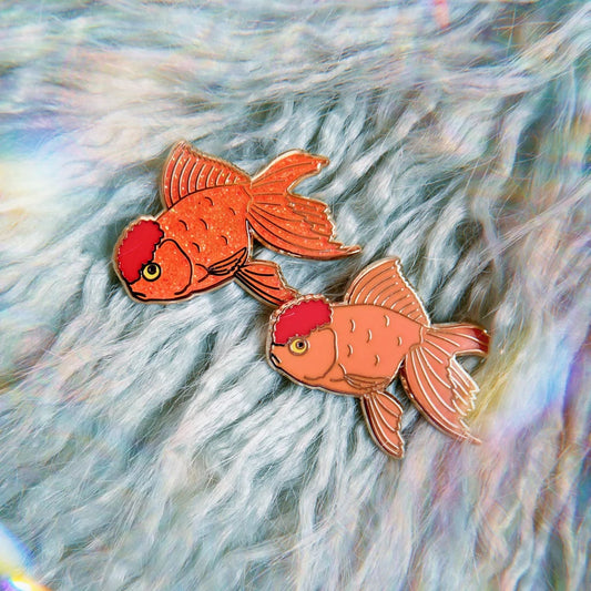 Oranda Goldfish Enamel Pin
