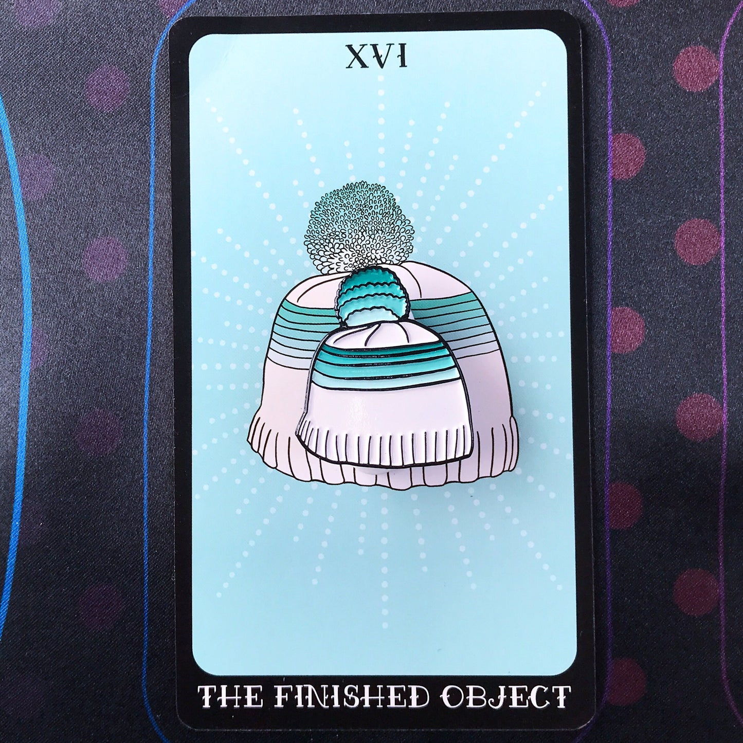 The Finished Object Enamel Pin (The Knitter's Oracle)
