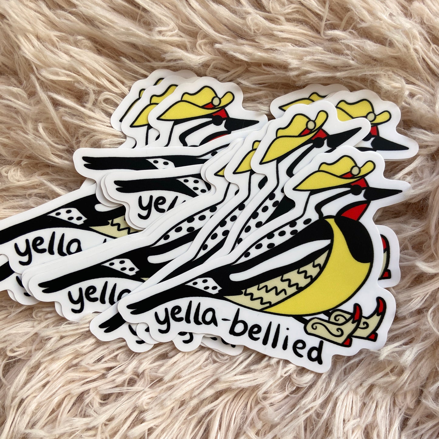 Yella-Bellied Sapsucker Vinyl Sticker