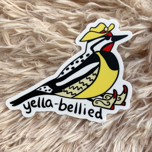 Yella-Bellied Sapsucker Vinyl Sticker