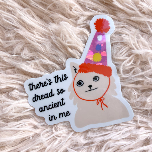 Ancient Dread Holographic Prism Vinyl Sticker