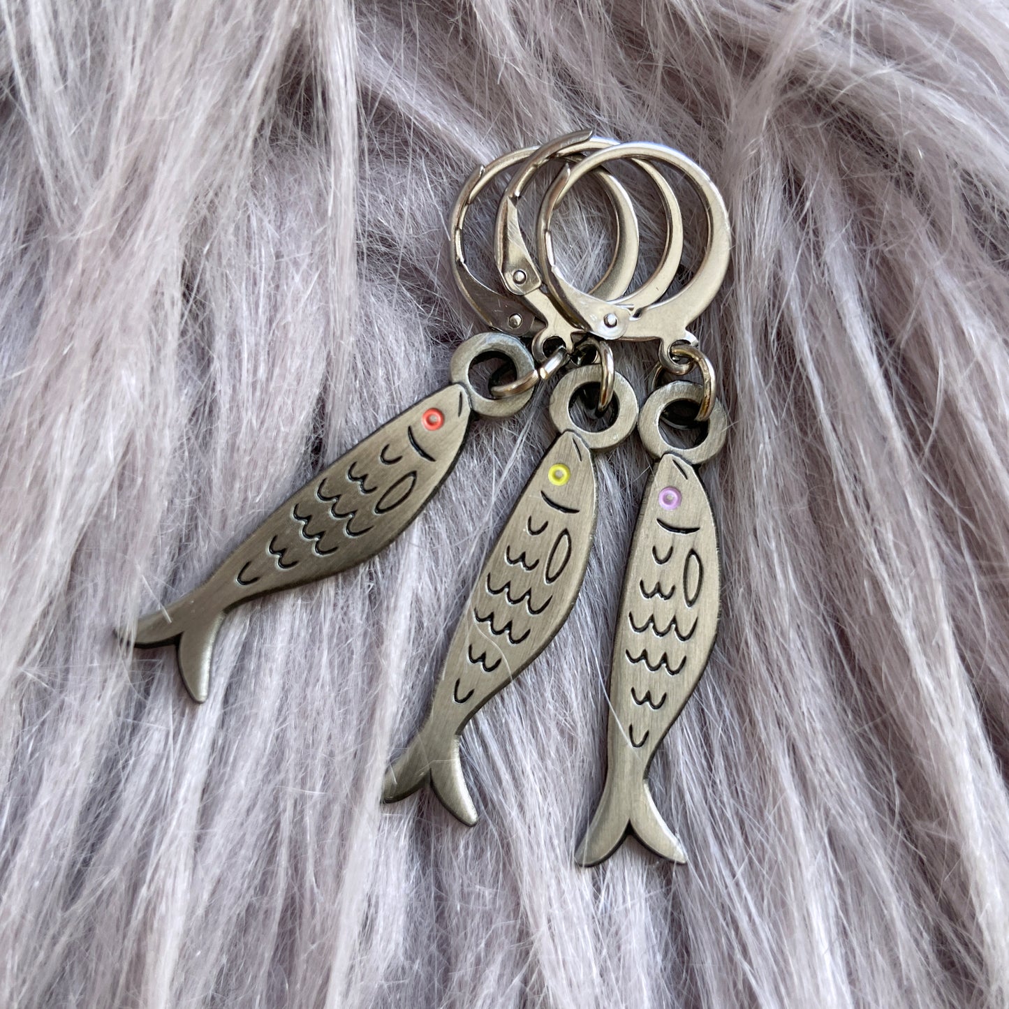 Sardine Enamel Stitch Markers