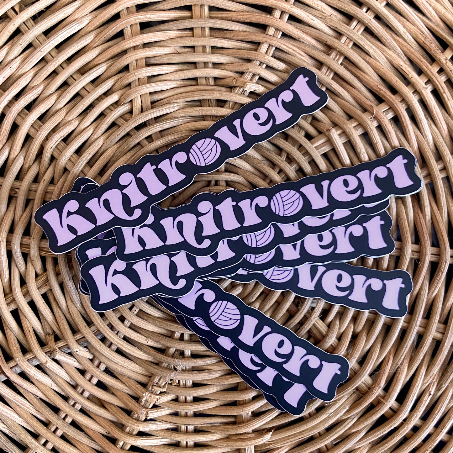 Knitrovert Vinyl Sticker