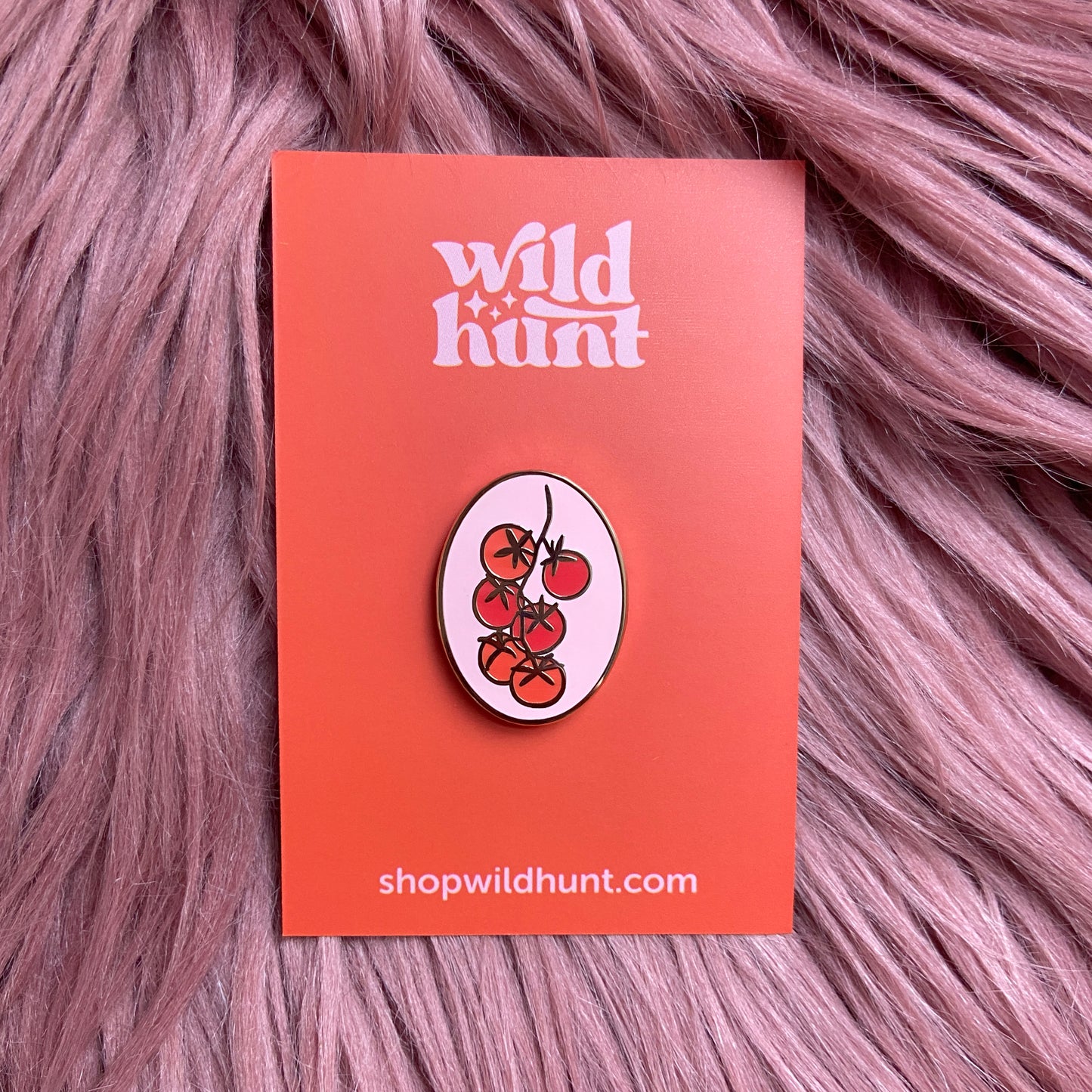 Tomatoes on the Vine Enamel Pin