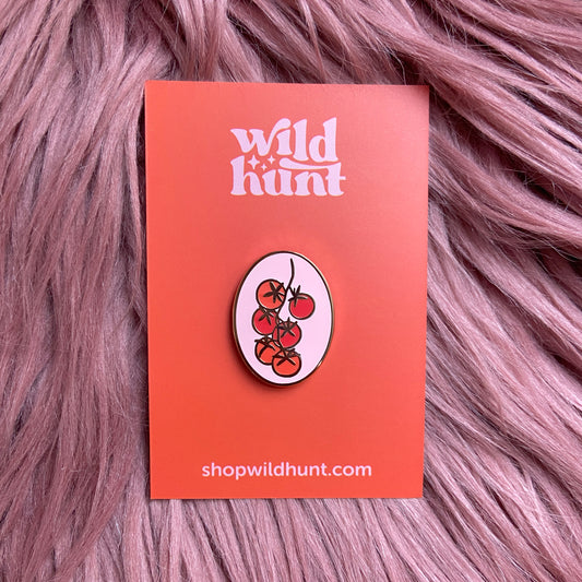 Tomatoes on the Vine Enamel Pin