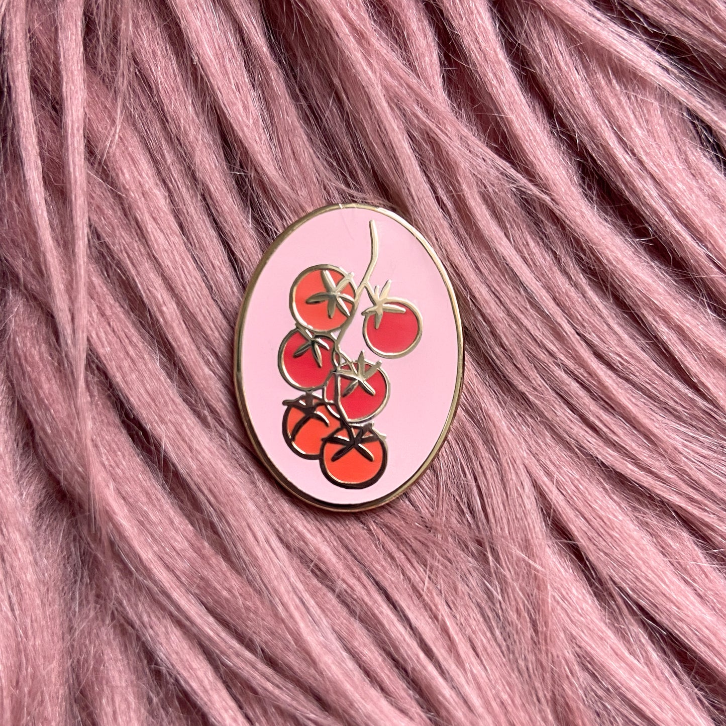 Tomatoes on the Vine Enamel Pin
