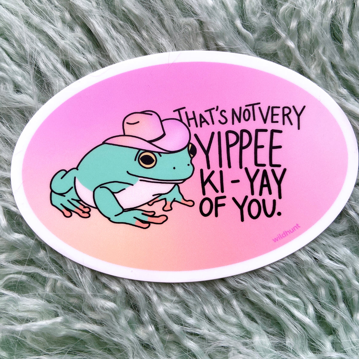 Cowboy Frog Sticker Cowboy Frog Matte Vinyl Sticker – Wild Hunt