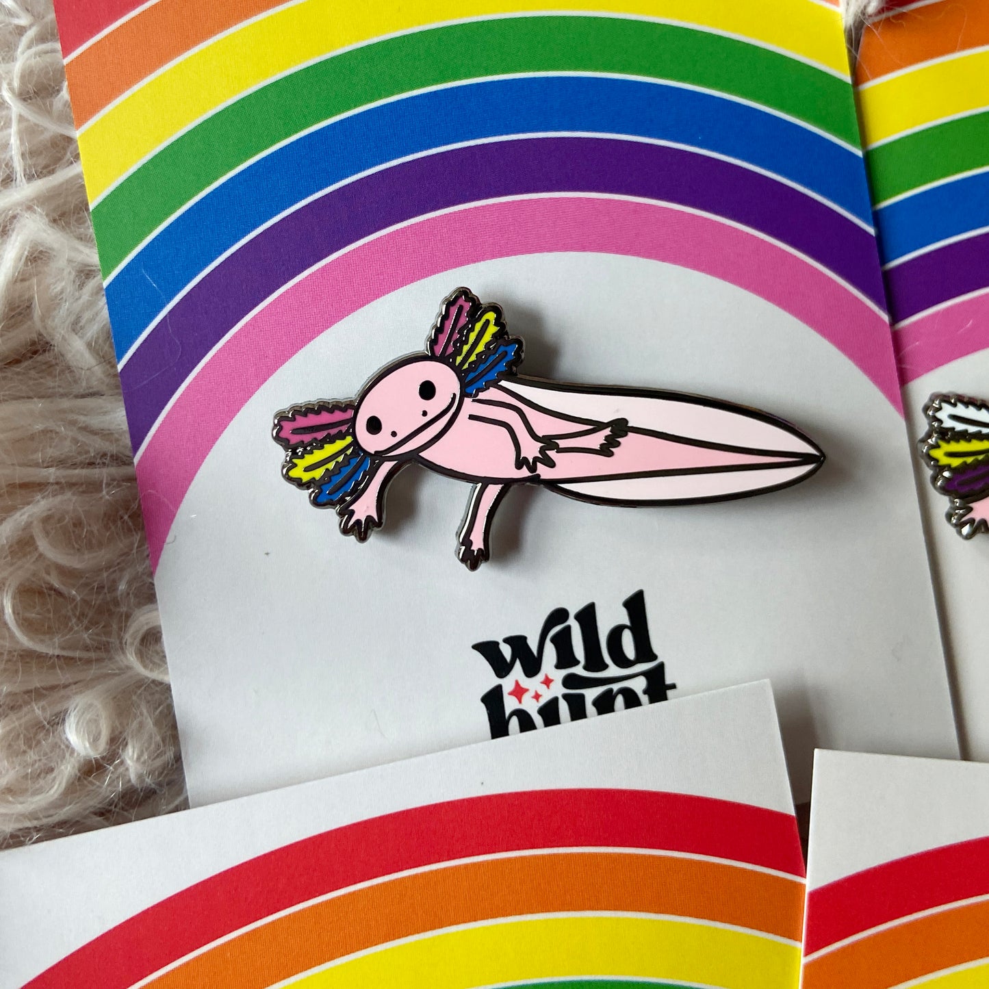 Pride Axolotl Enamel Pins (Six Variants!)