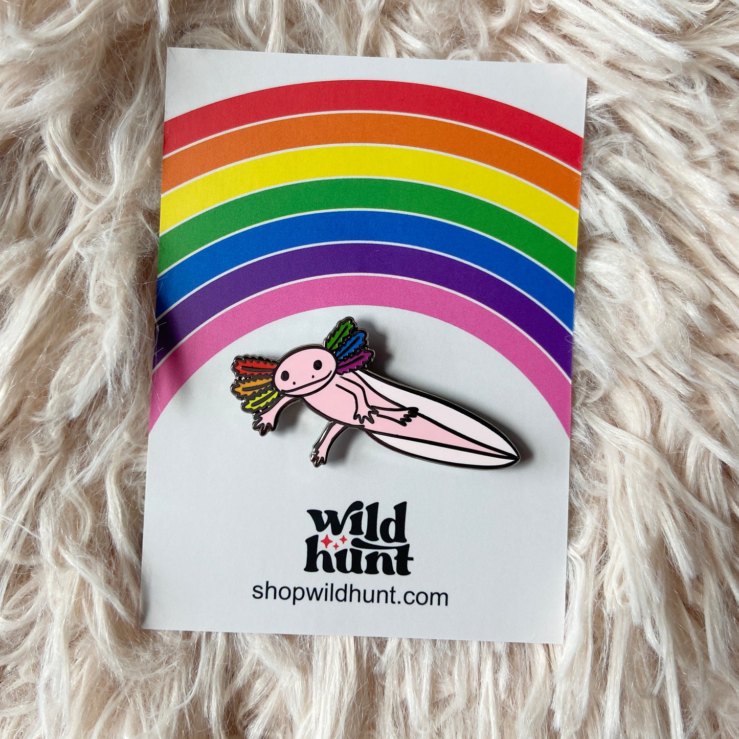 Pride Axolotl Enamel Pins (Six Variants!)