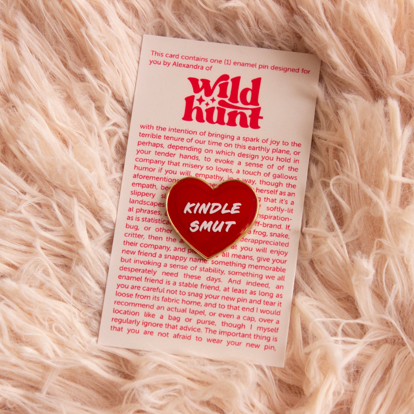 Kindle Smut Heart Enamel Pin