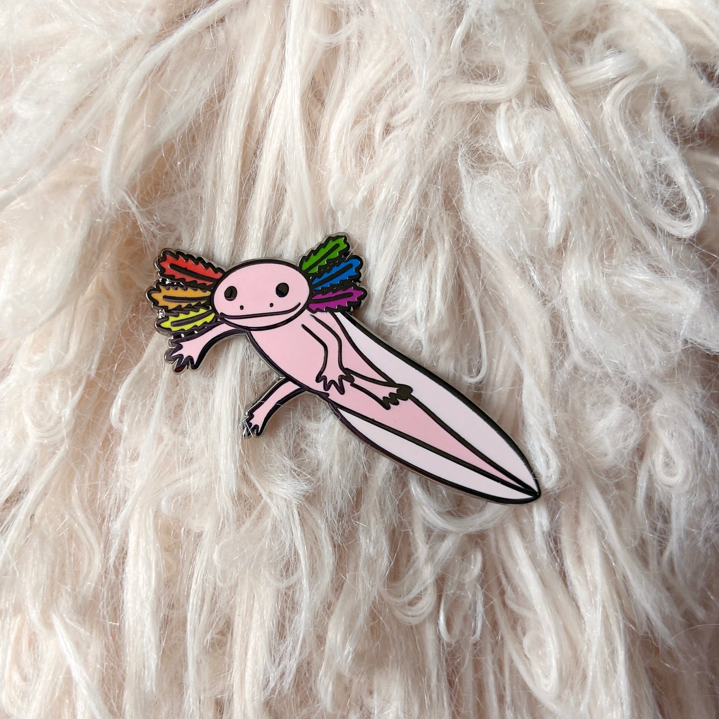 Pride Axolotl Enamel Pins (Six Variants!)