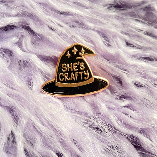 She's Crafty Enamel Lapel Pin- Updated Version