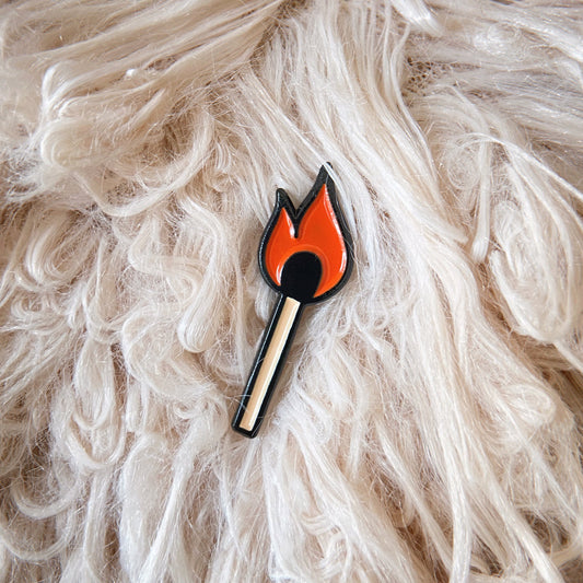 Matchstick Enamel Pin